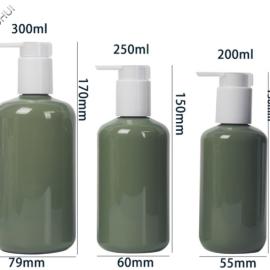 Round plastic bottle